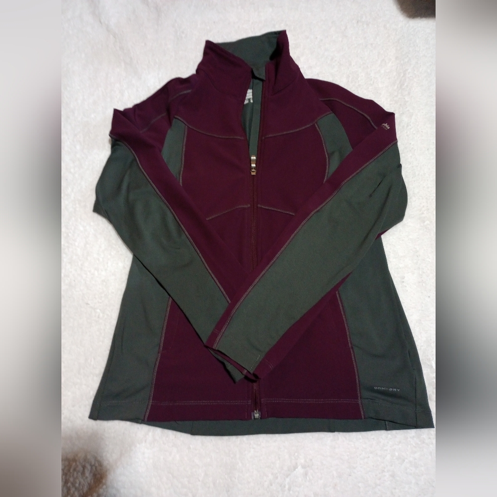 Columbia Deep Burgundy and Charcoal Jacket